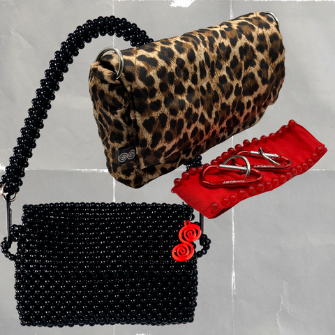 SUPER COMBO | BLACK + PANTHER PUFFER + RED