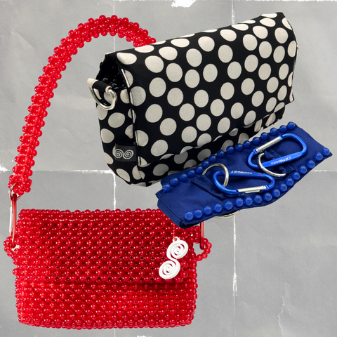 SUPER COMBO | GLOSSY RED + POLKA + BLUE