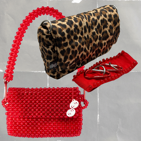 SUPER COMBO | GLOSSY RED + PANTHER PUFFER + RED