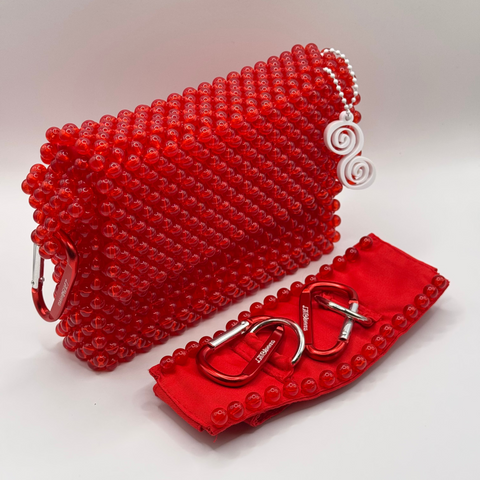 BAG+STRAP COMBO | GLOSSY RED & RED