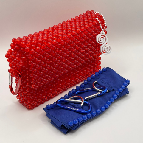 BAG+STRAP COMBO | GLOSSY RED & BLUE
