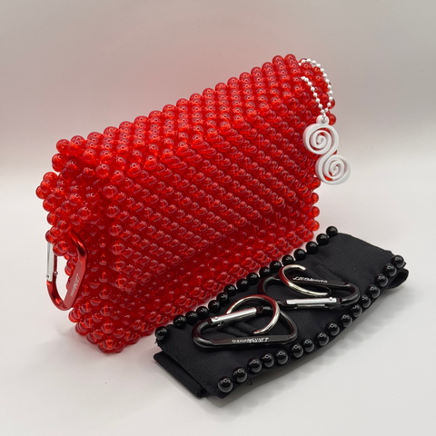 BAG+STRAP COMBO | GLOSSY RED & BLACK
