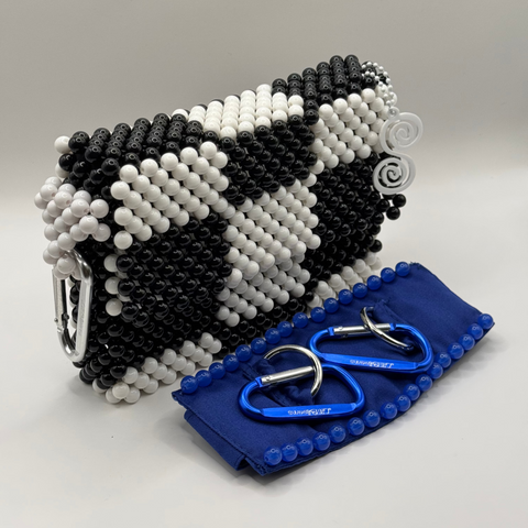 BAG+STRAP COMBO | CHECKERED + BLUE
