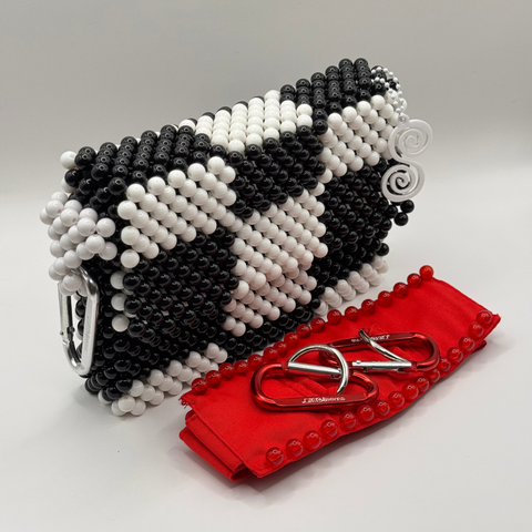 BAG+STRAP COMBO | CHECKERED + RED