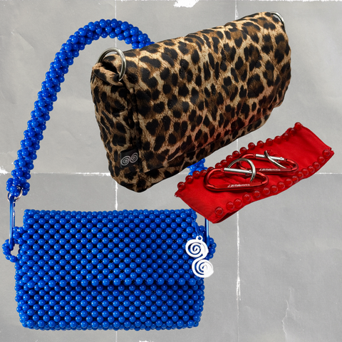 SUPER COMBO | BLUE + PANTHER PUFFER + RED