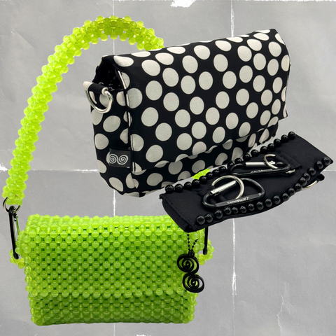 SUPER COMBO | GLOSSY LIME + POLKA + BLACK