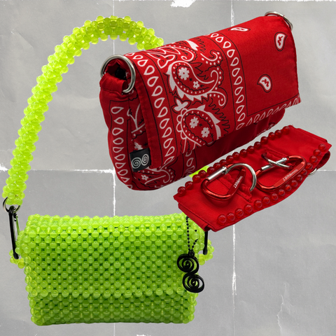 SUPER COMBO | GLOSSY LIME + PAISLEY + RED