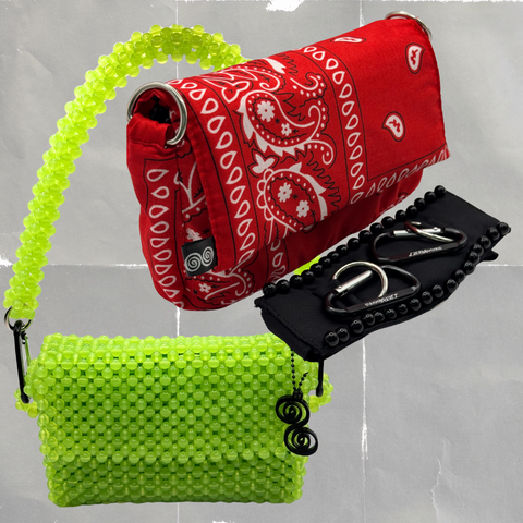 SUPER COMBO | GLOSSY LIME + PAISLEY + BLACK