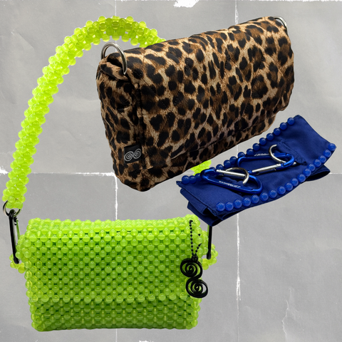SUPER COMBO | GLOSSY LIME + PANTHER PUFFER + BLUE